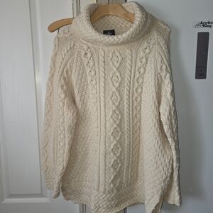 Cozy Cream Made In Ireland Cable Knit Sweater